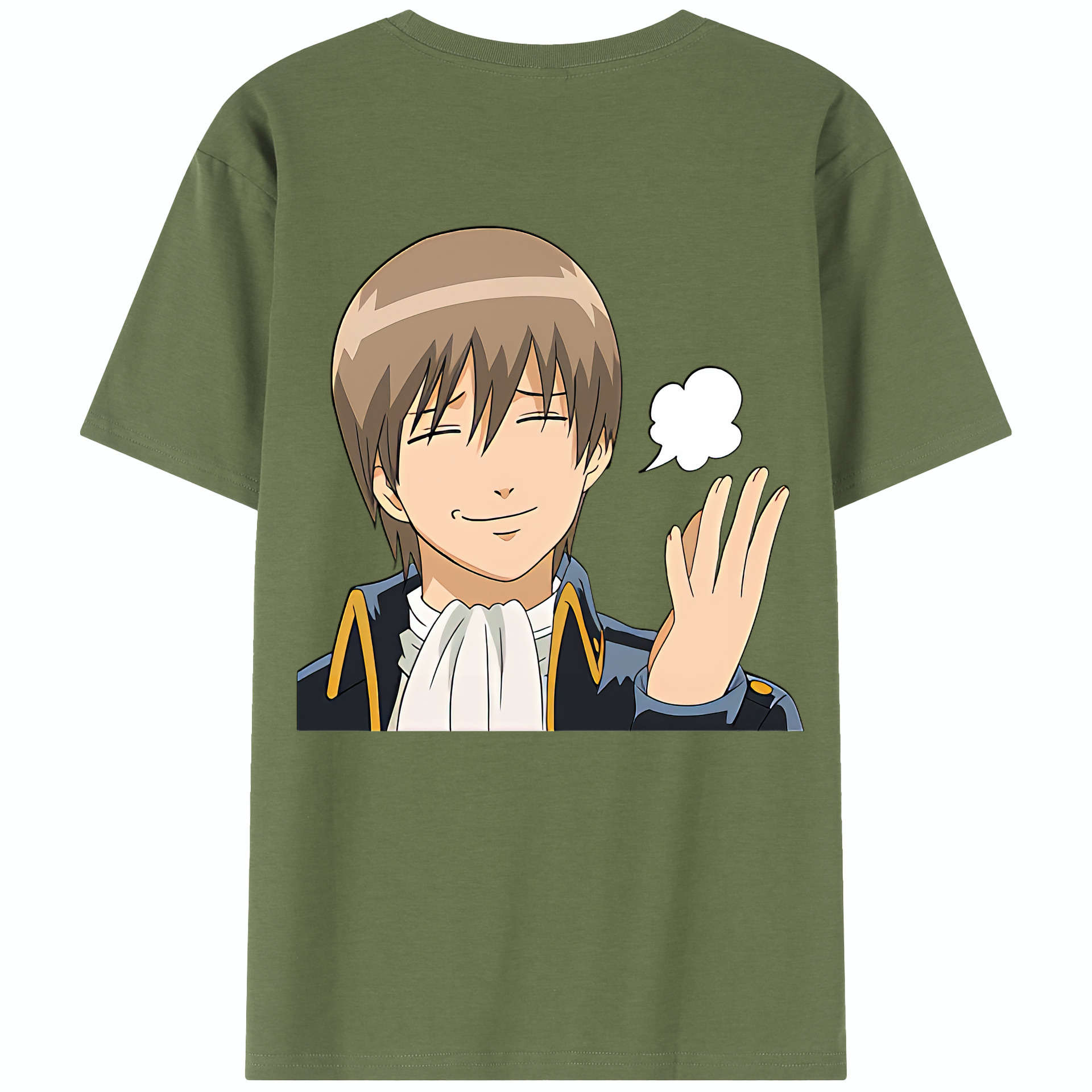 （画像用） ぎんたま 坂田銀時（さかたぎんとき） 神楽 志村新八（しむら しんぱち） GINTAMA Sakata Gintoki Kagura Shimura Shinpachi 綿100％半袖Tシャツ（背面プリント）